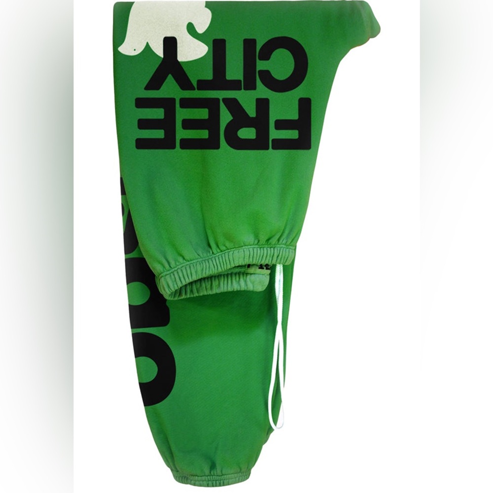 Free city OG let’s go sweatpants school green size small super